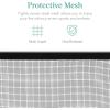 imageBest Choice Products 38x27in Single Panel Fireplace Screen Handcrafted Steel Mesh Spark Guard for Living Room Bedroom Dcor wHandles  BlackBlack