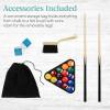 imageBest Choice Products 40in Tabletop Billiard Table Pool Arcade Game Table for Living Room Game Room w 2 Cue Sticks Ball Set Storage BagGray