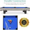 imageBest Choice Products 40in Tabletop Billiard Table Pool Arcade Game Table for Living Room Game Room w 2 Cue Sticks Ball Set Storage BagGray