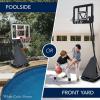 imageBest Choice Products 4410ft Adjustable Regulation Basketball Hoop Portable Goal wShatterproof Backboard Ball Return Base GelBlack