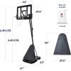 imageBest Choice Products 4410ft Adjustable Regulation Basketball Hoop Portable Goal wShatterproof Backboard Ball Return Base GelBlack