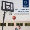 imageBest Choice Products 4410ft Adjustable Regulation Basketball Hoop Portable Goal wShatterproof Backboard Ball Return Base GelCharcoal