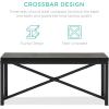imageBest Choice Products 455in 3Piece Bench Style Dining Furniture Set 4Person SpaceSaving Dinette for Kitchen Dining Room w 2 Benches Table  BlackBlackBlackBlack