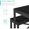 imageBest Choice Products 455in 3Piece Bench Style Dining Furniture Set 4Person SpaceSaving Dinette for Kitchen Dining Room w 2 Benches Table  BlackBlackBlackBlack