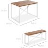 imageBest Choice Products 455in 3Piece Bench Style Dining Furniture Set 4Person SpaceSaving Dinette for Kitchen Dining Room w 2 Benches Table  BlackBlackBrownWhite