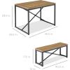 imageBest Choice Products 455in 3Piece Bench Style Dining Furniture Set 4Person SpaceSaving Dinette for Kitchen Dining Room w 2 Benches Table  BlackBlackLight BrownBlack