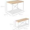 imageBest Choice Products 455in 3Piece Bench Style Dining Furniture Set 4Person SpaceSaving Dinette for Kitchen Dining Room w 2 Benches Table  BlackBlackOakWhite