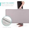 imageBest Choice Products 4in Portable QueenSize Mattress TriFold Mattress for Camping Guest Toddler Foam Plush wCarry Case  Midnight BlueGrey