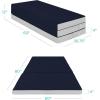 imageBest Choice Products 4in Portable QueenSize Mattress TriFold Mattress for Camping Guest Toddler Foam Plush wCarry Case  Midnight BlueMidnight Blue