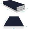 imageBest Choice Products 4in Portable QueenSize Mattress TriFold Mattress for Camping Guest Toddler Foam Plush wCarry Case  Midnight BlueMidnight Blue
