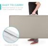 imageBest Choice Products 4in Portable QueenSize Mattress TriFold Mattress for Camping Guest Toddler Foam Plush wCarry Case  Midnight BlueTaupe