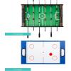 imageBest Choice Products 4in1 Multi Game Table Childrens Combination Arcade Set for Home Play Room Rec Room wPool Billiards Air Hockey Foosball and Table TennisDark Wood
