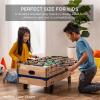 imageBest Choice Products 4in1 Multi Game Table Childrens Combination Arcade Set for Home Play Room Rec Room wPool Billiards Air Hockey Foosball and Table TennisDark Wood