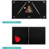 imageBest Choice Products 4in1 Multi Game Table Childrens Combination Arcade Set for Home Play Room Rec Room wPool Billiards Air Hockey Foosball and Table TennisGray