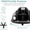 imageBest Choice Products 6V Electric Kids Ride On Bumpin Bumper Car 156 Years Old Parent Remote Control 360 Degree Spin Lights Sounds  RedBlack