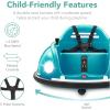 imageBest Choice Products 6V Electric Kids Ride On Bumpin Bumper Car 156 Years Old Parent Remote Control 360 Degree Spin Lights Sounds  RedBlue
