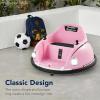 imageBest Choice Products 6V Electric Kids Ride On Bumpin Bumper Car 156 Years Old Parent Remote Control 360 Degree Spin Lights Sounds  RedNavy Blue