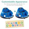 imageBest Choice Products 6V Electric Kids Ride On Bumpin Bumper Car 156 Years Old Parent Remote Control 360 Degree Spin Lights Sounds  RedNavy Blue