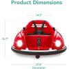 imageBest Choice Products 6V Electric Kids Ride On Bumpin Bumper Car 156 Years Old Parent Remote Control 360 Degree Spin Lights Sounds  RedRed