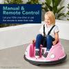 imageBest Choice Products 6V Electric Kids Ride On Bumpin Bumper Car 156 Years Old Parent Remote Control 360 Degree Spin Lights Sounds  RedRed