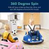 imageBest Choice Products 6V Electric Kids Ride On Bumpin Bumper Car 156 Years Old Parent Remote Control 360 Degree Spin Lights Sounds  RedYellow