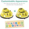 imageBest Choice Products 6V Electric Kids Ride On Bumpin Bumper Car 156 Years Old Parent Remote Control 360 Degree Spin Lights Sounds  RedYellow