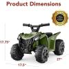 imageBest Choice Products 6V Kids Ride On Toy 4Wheeler Quad ATV Play Car w 18MPH Max Speed Treaded Tires Rubber Handles PushButton Accelerator  PurpleArmy Green