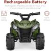 imageBest Choice Products 6V Kids Ride On Toy 4Wheeler Quad ATV Play Car w 18MPH Max Speed Treaded Tires Rubber Handles PushButton Accelerator  PurpleArmy Green