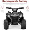imageBest Choice Products 6V Kids Ride On Toy 4Wheeler Quad ATV Play Car w 18MPH Max Speed Treaded Tires Rubber Handles PushButton Accelerator  PurpleBlack