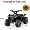 imageBest Choice Products 6V Kids Ride On Toy 4Wheeler Quad ATV Play Car w 18MPH Max Speed Treaded Tires Rubber Handles PushButton Accelerator  PurpleBlack