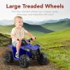 imageBest Choice Products 6V Kids Ride On Toy 4Wheeler Quad ATV Play Car w 18MPH Max Speed Treaded Tires Rubber Handles PushButton Accelerator  PurpleBlue