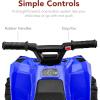imageBest Choice Products 6V Kids Ride On Toy 4Wheeler Quad ATV Play Car w 18MPH Max Speed Treaded Tires Rubber Handles PushButton Accelerator  PurpleBlue