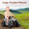 imageBest Choice Products 6V Kids Ride On Toy 4Wheeler Quad ATV Play Car w 18MPH Max Speed Treaded Tires Rubber Handles PushButton Accelerator  PurpleGray