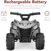 imageBest Choice Products 6V Kids Ride On Toy 4Wheeler Quad ATV Play Car w 18MPH Max Speed Treaded Tires Rubber Handles PushButton Accelerator  PurpleGray