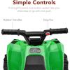 imageBest Choice Products 6V Kids Ride On Toy 4Wheeler Quad ATV Play Car w 18MPH Max Speed Treaded Tires Rubber Handles PushButton Accelerator  PurpleGreen