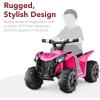 imageBest Choice Products 6V Kids Ride On Toy 4Wheeler Quad ATV Play Car w 18MPH Max Speed Treaded Tires Rubber Handles PushButton Accelerator  PurpleHot Pink