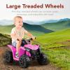 imageBest Choice Products 6V Kids Ride On Toy 4Wheeler Quad ATV Play Car w 18MPH Max Speed Treaded Tires Rubber Handles PushButton Accelerator  PurplePink