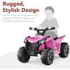 imageBest Choice Products 6V Kids Ride On Toy 4Wheeler Quad ATV Play Car w 18MPH Max Speed Treaded Tires Rubber Handles PushButton Accelerator  PurplePink