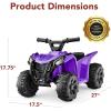 imageBest Choice Products 6V Kids Ride On Toy 4Wheeler Quad ATV Play Car w 18MPH Max Speed Treaded Tires Rubber Handles PushButton Accelerator  PurplePurple
