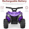 imageBest Choice Products 6V Kids Ride On Toy 4Wheeler Quad ATV Play Car w 18MPH Max Speed Treaded Tires Rubber Handles PushButton Accelerator  PurplePurple