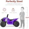 imageBest Choice Products 6V Kids Ride On Toy 4Wheeler Quad ATV Play Car w 18MPH Max Speed Treaded Tires Rubber Handles PushButton Accelerator  PurplePurple