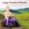 imageBest Choice Products 6V Kids Ride On Toy 4Wheeler Quad ATV Play Car w 18MPH Max Speed Treaded Tires Rubber Handles PushButton Accelerator  PurplePurple