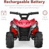 imageBest Choice Products 6V Kids Ride On Toy 4Wheeler Quad ATV Play Car w 18MPH Max Speed Treaded Tires Rubber Handles PushButton Accelerator  PurpleRed