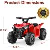 imageBest Choice Products 6V Kids Ride On Toy 4Wheeler Quad ATV Play Car w 18MPH Max Speed Treaded Tires Rubber Handles PushButton Accelerator  PurpleRed