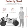 imageBest Choice Products 6V Kids Ride On Toy 4Wheeler Quad ATV Play Car w 18MPH Max Speed Treaded Tires Rubber Handles PushButton Accelerator  PurpleWhite