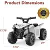 imageBest Choice Products 6V Kids Ride On Toy 4Wheeler Quad ATV Play Car w 18MPH Max Speed Treaded Tires Rubber Handles PushButton Accelerator  PurpleWhite