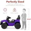 imageBest Choice Products 6V Kids Ride On Toy Mini Truck Electric Play Car wParent Remote Control 4Wheel Suspension LED Lights 2 Speeds Functional Horn 31MPH Max Speed  SandPurple
