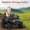 imageBest Choice Products 6V Kids Ride On Toy Mini Truck Electric Play Car wParent Remote Control 4Wheel Suspension LED Lights 2 Speeds Functional Horn 31MPH Max Speed  SandBlack