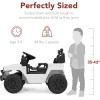 imageBest Choice Products 6V Kids Ride On Toy Mini Truck Electric Play Car wParent Remote Control 4Wheel Suspension LED Lights 2 Speeds Functional Horn 31MPH Max Speed  SandWhite