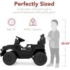 imageBest Choice Products 6V Kids Ride On Toy Mini Truck Electric Play Car wParent Remote Control 4Wheel Suspension LED Lights 2 Speeds Functional Horn 31MPH Max Speed  SandBlack